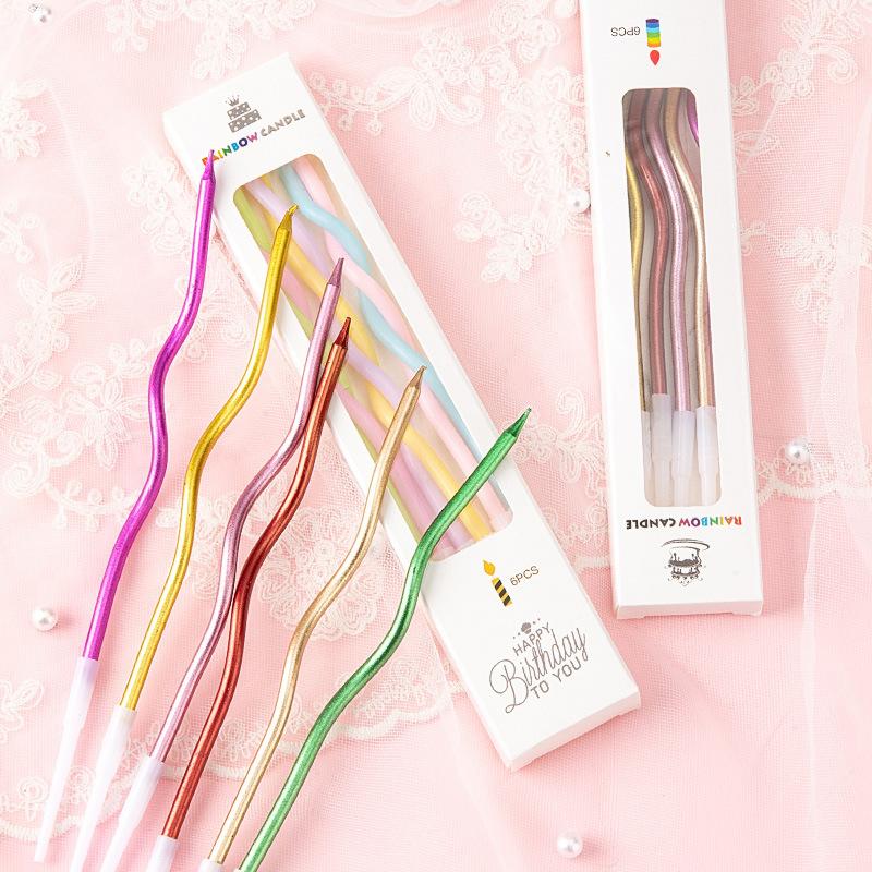 Ins Feng Birthday Candle Card Insert Digital Candle Photography Props Dessert Table Cake Decoration Photo