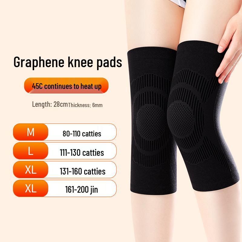 

Тепловыделяющие наколенники: Влаговпитывающий, Тепло для холодных ног зимой, Подходит для пожилых людей, мужчин и женщин XXL чёрный