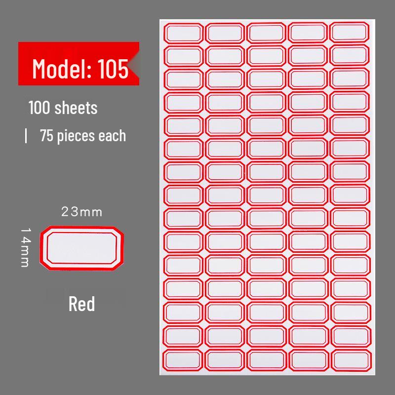 Self-Adhesive Label & Name Stickers for School & Warehouse Classification