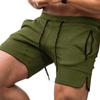 Men's Fitness Shorts Weight Lifting Squat Shorts Multicolor Zipper Pocket Training Bodybuilding Pants
