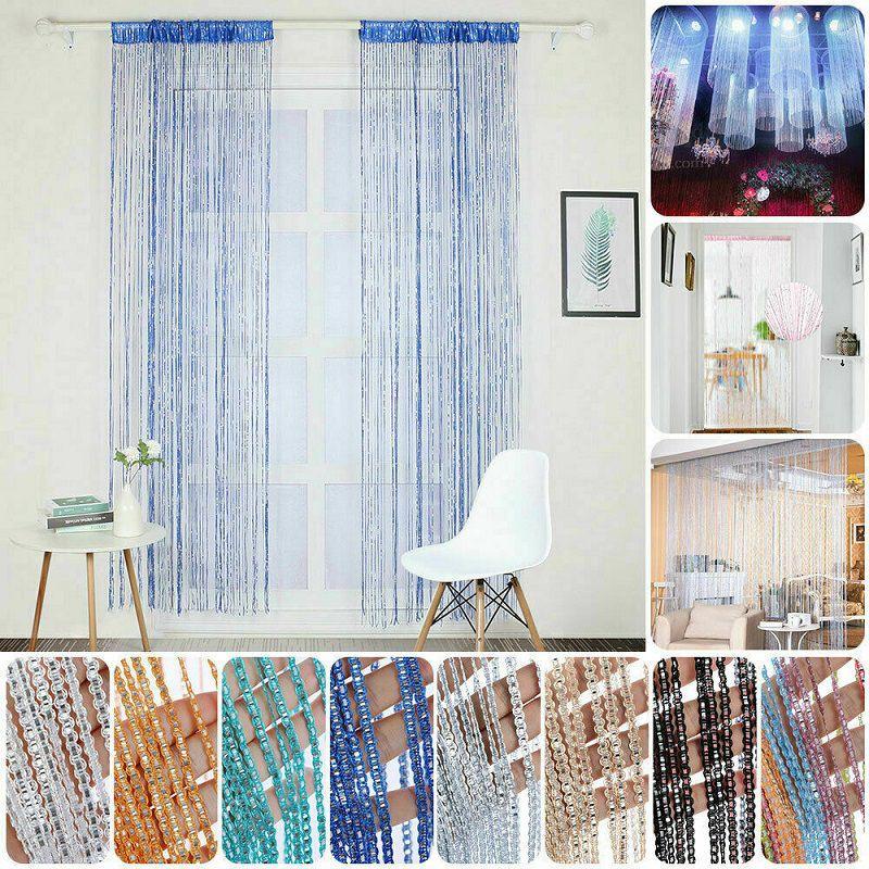 Curtain String Hanging Door Window Curtains Tassel Fly Panel Screen
