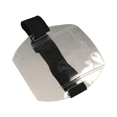 Transparent Arm Band ID Badge Holder Reflective Wristband Card Cover ID Card Holder  Swimming