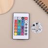 Color Rgb Light Board Round Led Light Source Low Voltage Dc 5V Switch Remote Control For Ornament Base Diy Led