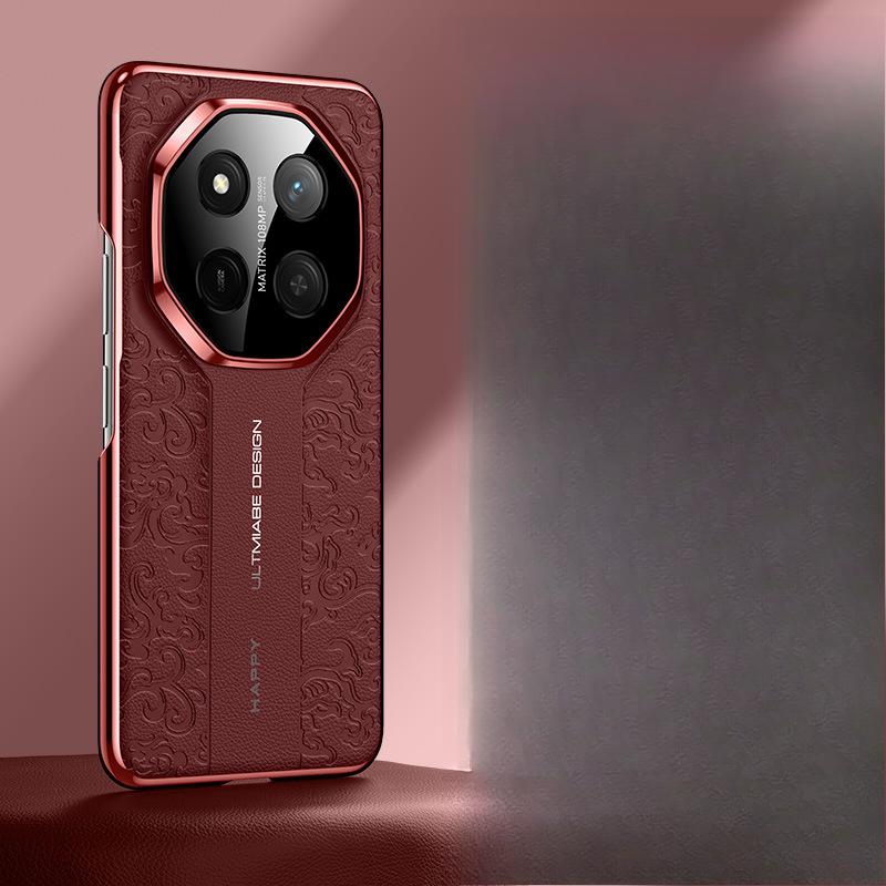 Honor X60pro Phone Case with Xiangyun Dragon Pattern, HONOR Lens All-inclusive X50, Chinese Style Gt Men's Electroplated Leather Case