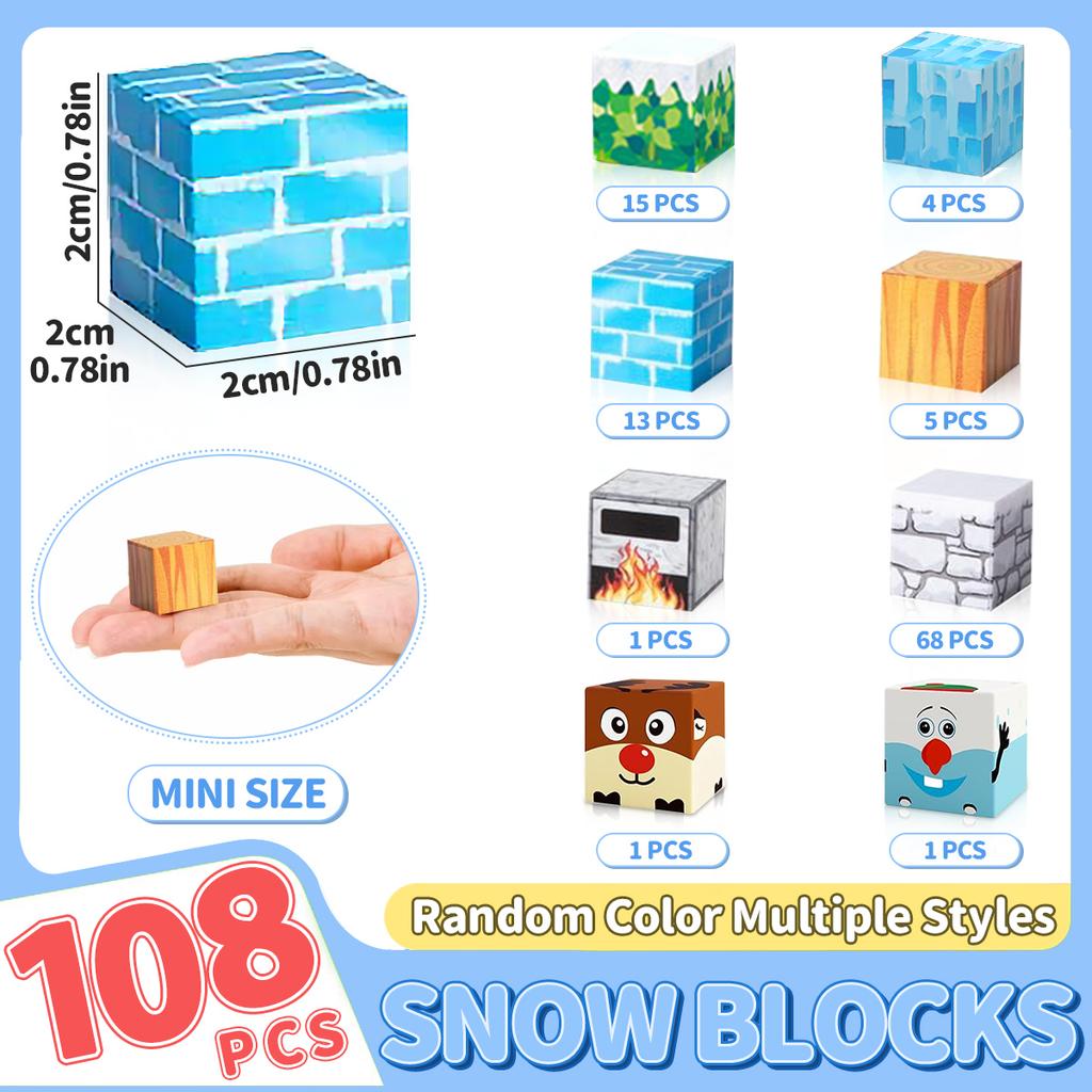 Magnetic Building Blocks Mine World Magnet Cube Set for Boy Girl Kid Age 3+ DIY Model Children Stem Montessori Sensory Toys Gift