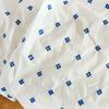 100*150cm Exquisite Blue Flower Embroidery Fabric Literary Flower High-quality Cotton Fabric For Diy Shirts Bed Sheet Quilting