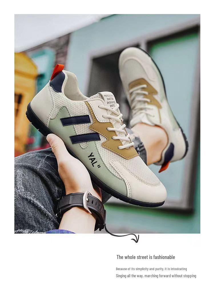 Men's Spring Casual Sports Shoes - Versatile, Soft Sole, Breathable Mesh, Trendy Forrest Gump Style