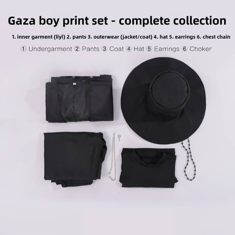 Kpop Demon Hunters Shaga Boy Cosplay Costume Polyester Fabric For Anime Role Play