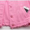 Frayed Edge Sleeveless Denim Vest - Slimming, Versatile & Flattering Spring/Summer Jacket Top