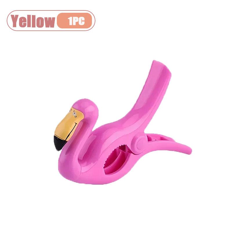 1-20PCS Flamingo Clip Summer Plastic Beach ClipPortable Compact Clip for Outdoor Laundry Summer Beach Travel Portables