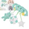 Baby Stroller Hanging Toy Appeasing Infant Spiral Activity Rattle Newborn Plush ToyGreen