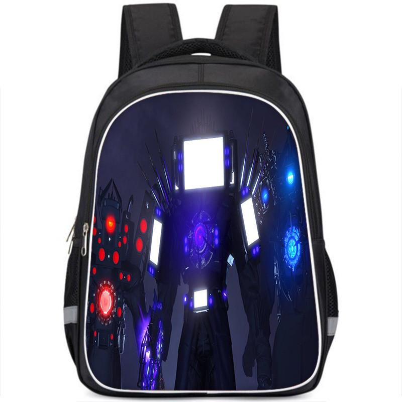 Vibrant Cartoon Character Backpack For Kids Stylish Oxford Cloth Large Capacity