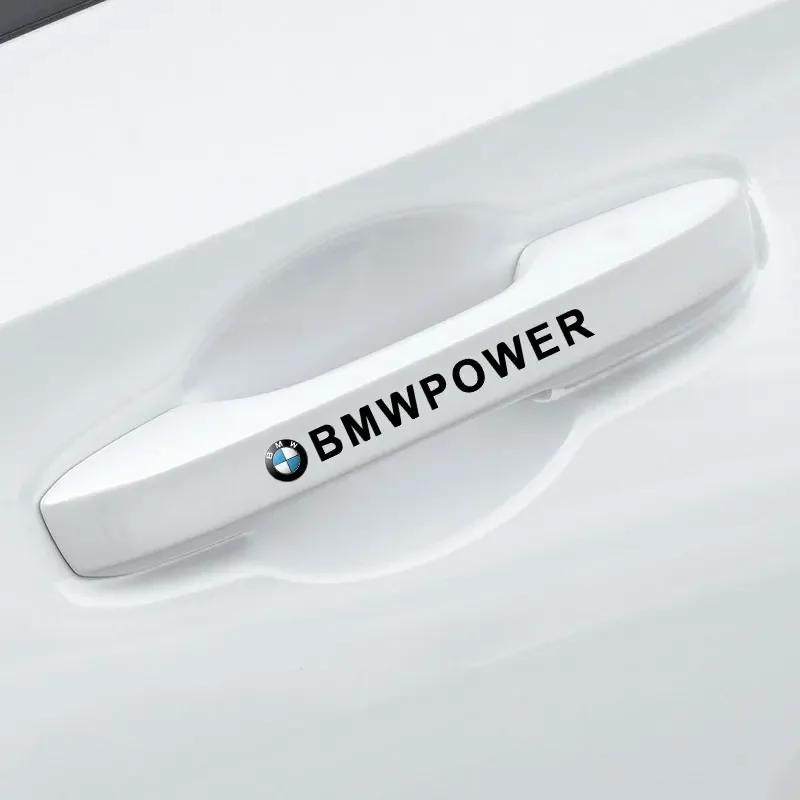 2025 Hot For BMW Car Styling Door Handle Stickers Tire Rear View Mirror Decals For BMW E34 E36 E60 E90 E46 E39 E70 F20 F30 X6 X1