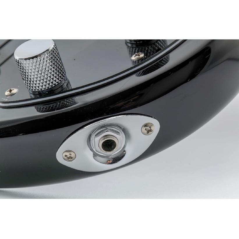 Musiclily Metall 1/4" Ovaler Gitarren-Eingangsbuchsen-Platte Ausgangsbuchsen-Platte Buchse mit Schrauben für Fender Strat Tele Style E-Gitarre, Chrom