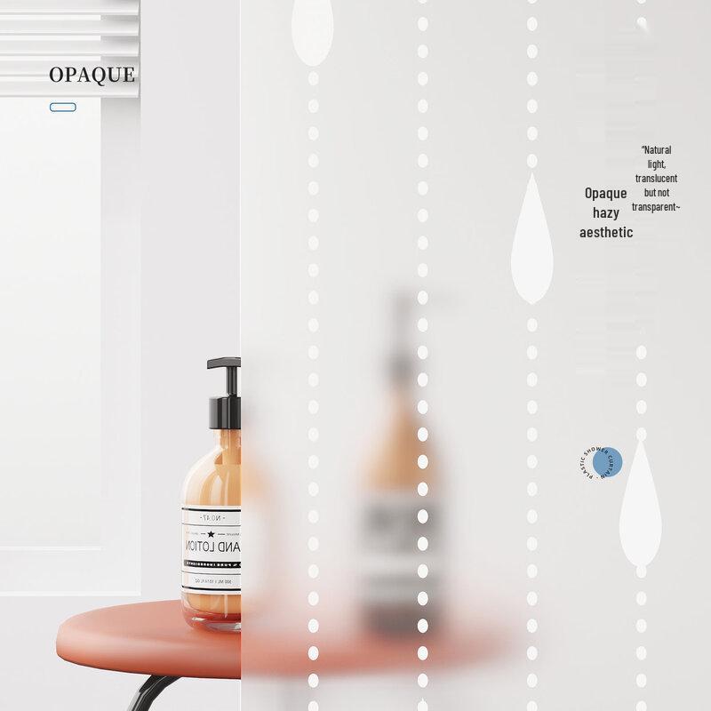 LIEI No-Drill Waterproof Shower Curtain