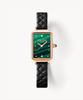 Lollalojeu Ms. Lola Malachite Textured Quilted Women'S Leather Watch