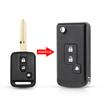KEYYOU 2/3 Buttons Flip Folding Remote Car Key Shell Case Fob Cover For Qashqai Nissan Micra Navara Almera Note Primera Sunny