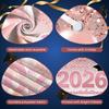 Graduation Event Display Pink Glitter 2026 Class Backdrop Class Of 2026 Display Class Of 2026 Grad Celebration Background