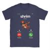 Unique Shrim Calling Funny Meme Shrim Is Calling Misspelled Gifts T-Shirts for Men O Neck Pure Cotton T Shirt Tees Party Clothes