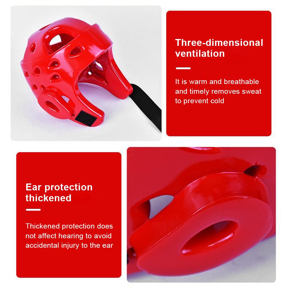 Taekwondo Helmet Karate Helmet PU Martial Arts Headgear Muay Thai Helmet Kickboxing Helmet for MMA Martial Arts