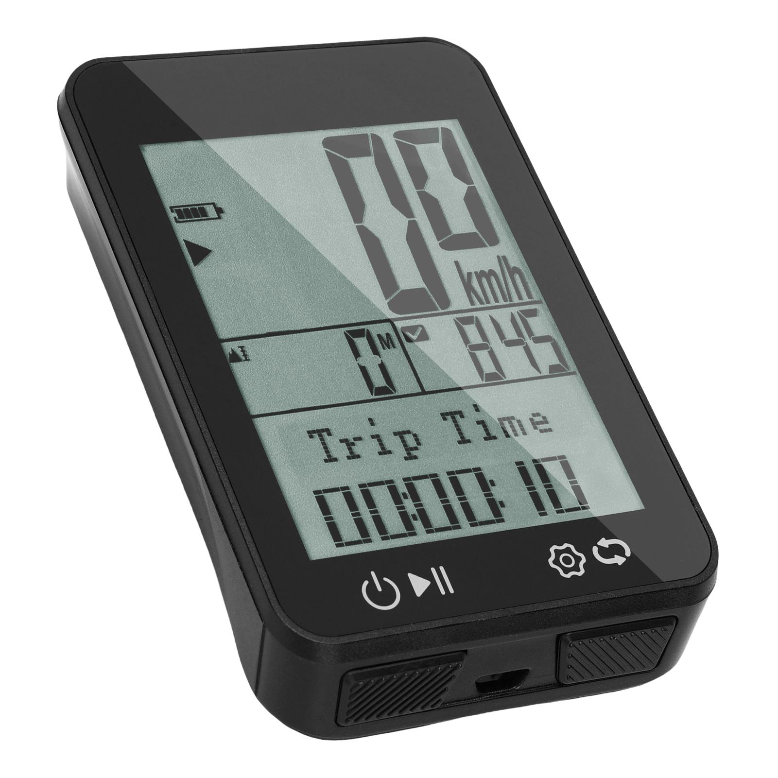 

GPS Bike Computer IPX7 Rainproof 2.4in FSTN Display Night Riding Tracking Distance Speed Altitude Time Bike Odometer and Speedom