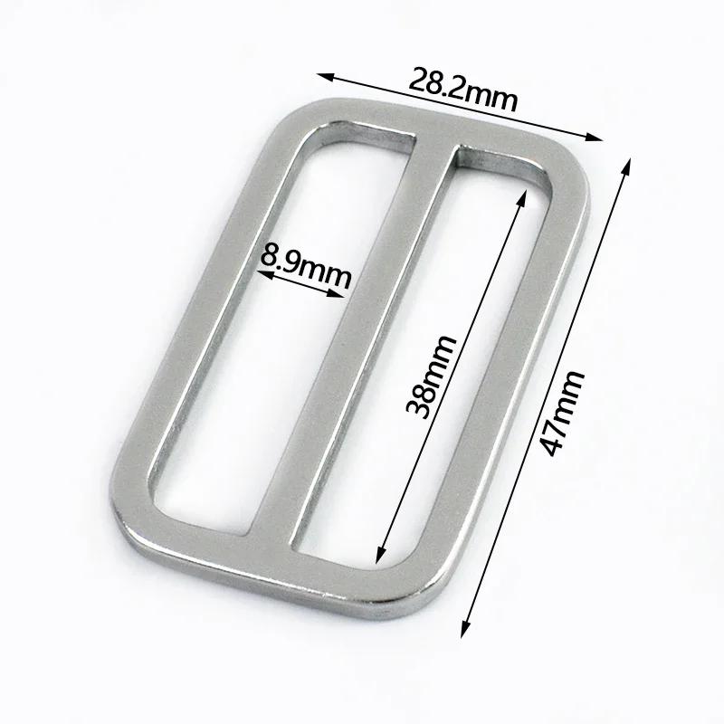 Meetee 10-30Pcs 15-38mm Metal Ring Buckle Backpack Straps Slider Clasp Webbing Adjuster Aluminum Alloy Loop Hooks Accessories