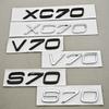 3D ABS Car Letters XC70 S70 V70 Logo Rear Trunk Badge Emblem Decals For XC70 S70 V70 Exterior Accessories