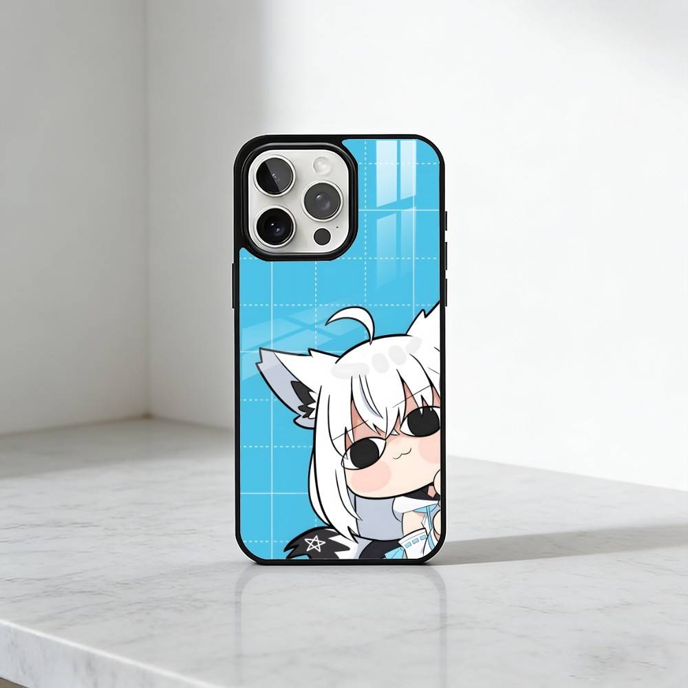 HOLO Shirakami Fubuki Phone Case For iPhone17,16,15,14,13 Plus,Pro Max Magnetic For Magsafe Wireless Charging