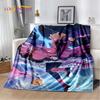 Cute Cartoon Cardcaptor Sakura Soft Plush Blanket,Flannel Blanket Throw Blanket for Living Room Bedroom Bed Sofa Picnic Cover 3D