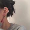 Orecchini a clip geometrici a forma di morso di serpente europei e americani Gioielli da donna Orecchini animali Punk Cartilagine Orecchini in lega
