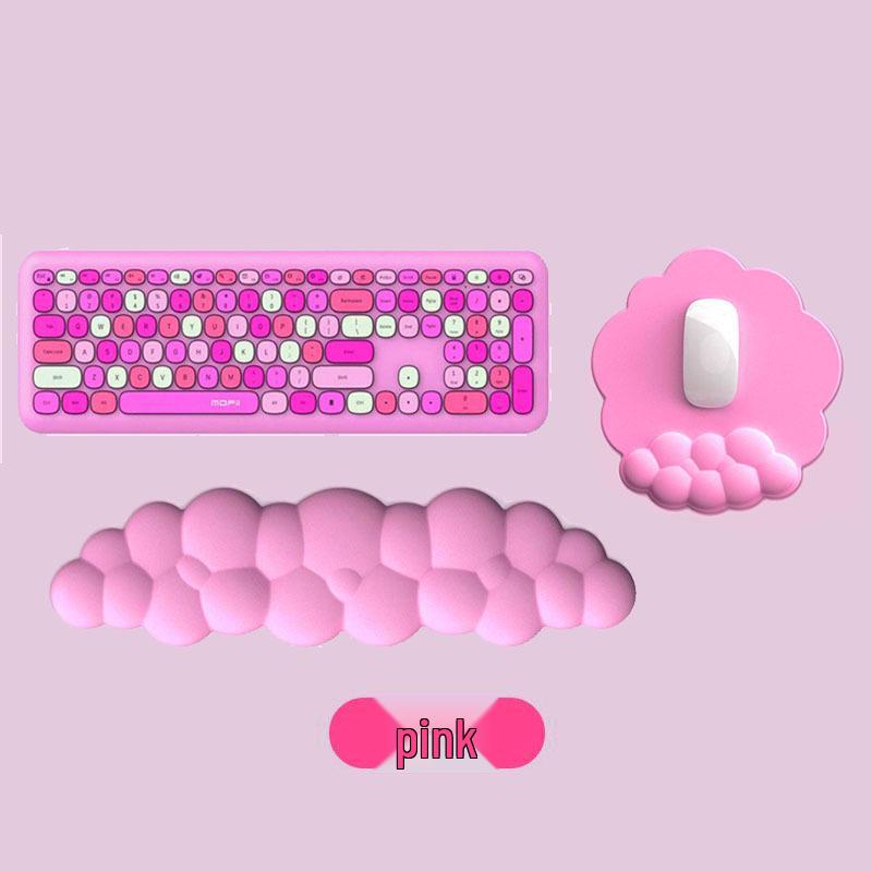 Bequeme Memory-Foam Handgelenkauflage Mauspad mit rutschfester PU-Oberfläche für Desktop-Büro