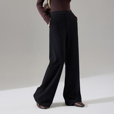 Sinofuode Women's High-Waisted Wide-Leg Casual Trousers