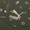 PUMA Pineapple Flower Patchwork Zipper Pocket Round Neck Pullover Long Sleeve Sweatshirt Men sweatshirt Dark-Green 534981-94