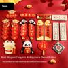 Mahjong New Year Refrigerator Magnet Panda Refrigerator Couplet Sticker  New Year Gift