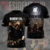 Nuova T-shirt Stampata 3D Anime Resident Evil Uomo Donna Moda Estiva Casual Vintage Manica Corta Top Magliette Abbigliamento Bambini