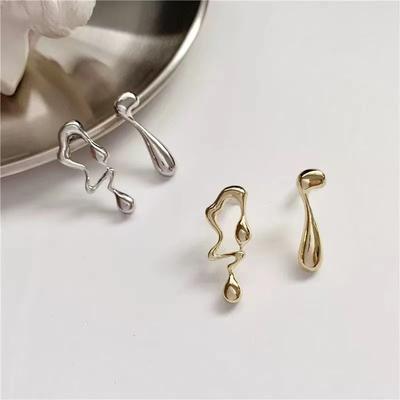 Fashion Asymmetrical Irregular Earrings for Women Personality Fashion Retro Water Drop Earrings Party Accessories Christmas Gift