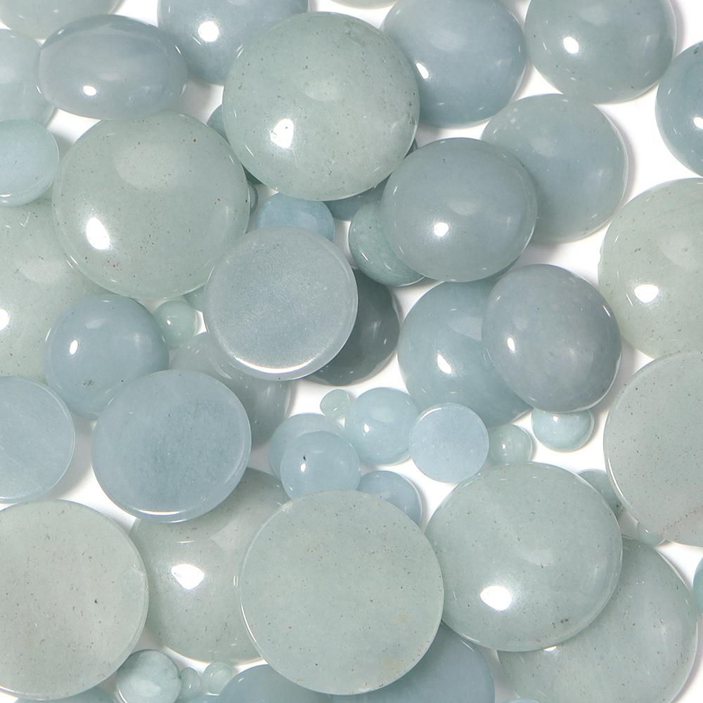 5-10pcs/lot 4-25mm Natural Stone Cabochon Colorful Jade Half Round Cabochon For Jewelry Making DIY Earrings Necklace Accessories