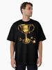 Football Manager Football Golden Awesome Cup Oversized Unisex T-Shirt