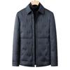 Men's Winter Lightweight Down Jacket - Middle-aged Lapel Business Casual Outerwear, Dad Style Trendy