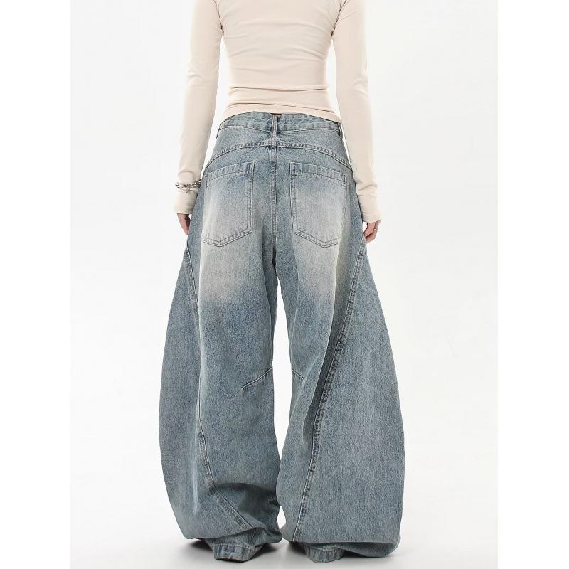 Джинсы JYL для мужчин, расклешенные, модные, рваные, американского винтажа, прямые, широкие, джинсовые брюки 3XL янтарь