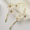 10pcs/lot  Simulated Flowers with Three Small Daisies for Wedding Decoration DIY Flower Arrangement Hotel Home Decoration and Simulated Flowers