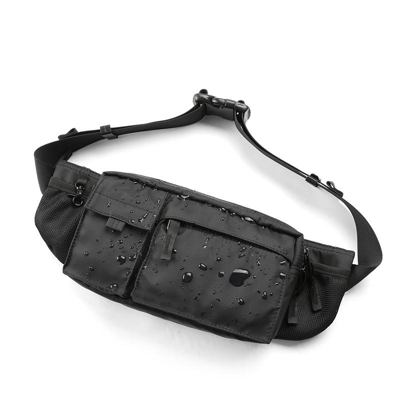 Sac de poitrine étanche multifonction Hommes Femmes Style Hip Hop Sport Techwear Sac banane Extérieur Décontracté Sac bandoulière