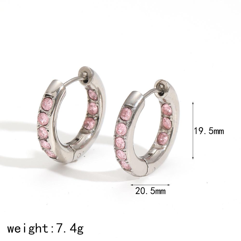 

Легкие роскошные серьги-каффы из нержавеющей стали с бриллиантами - Женские высококлассные универсальные серьги из титановой стали