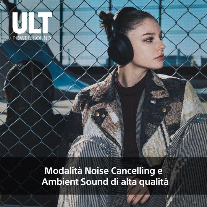 Casque Arceau Sans Fil Bluetooth Avec Réduction De Bruit Sony ULT Wear WH ULT900 Blanc