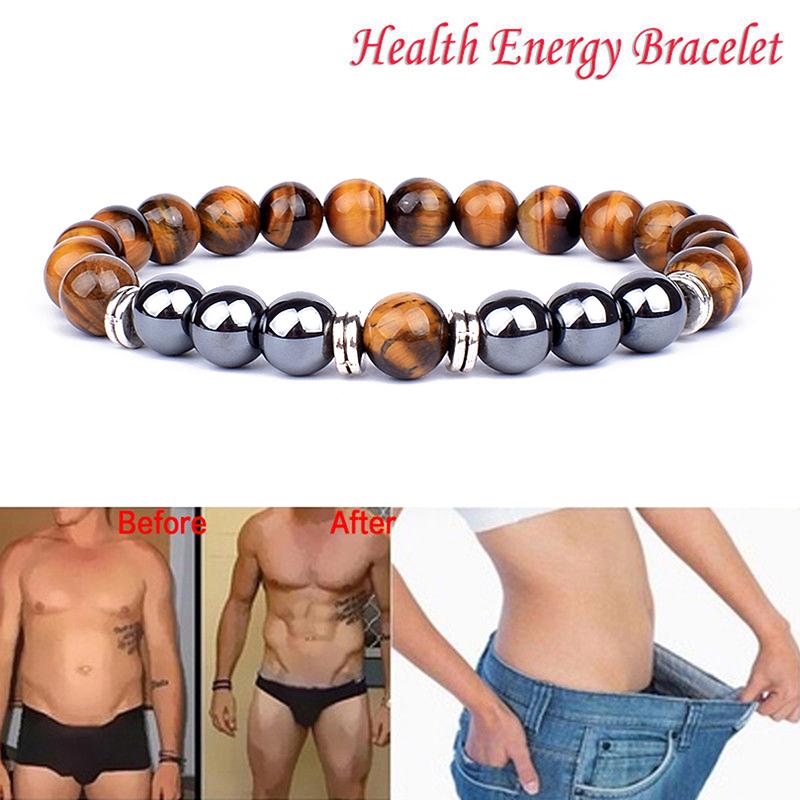 Natural Tiger Eye Beads Bracelet Hematite Stone Beaded Yoga Energy Bracelet for Women Men Charm Jewelry Gifts Pulsera de hombre