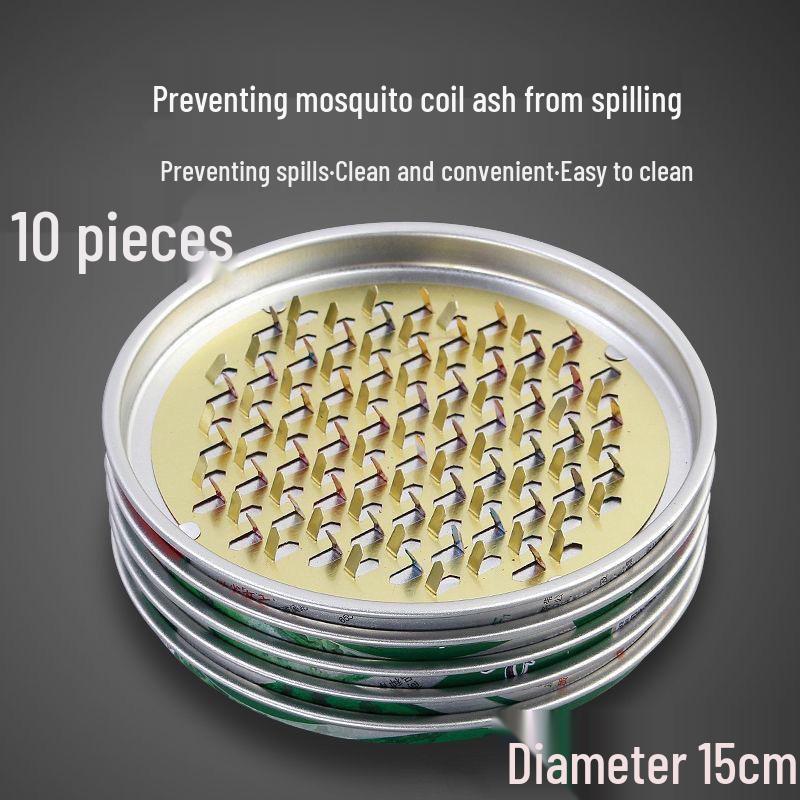 Thickened Stainless Steel Mosquito Coil Holder with Lid - Heightened Design for Home Use