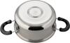 Wahei Freiz a 20cm Stainless Steel Pot with Suitable for Induction and Gas SR-8913, SG-certified Triple-layer Lid, Cooking.