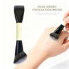 Portable Double Ended Beauty Brush Soft Bristled Foundation Brush Contour Powder and Concealer Brush Multifunctional Beauty Tool