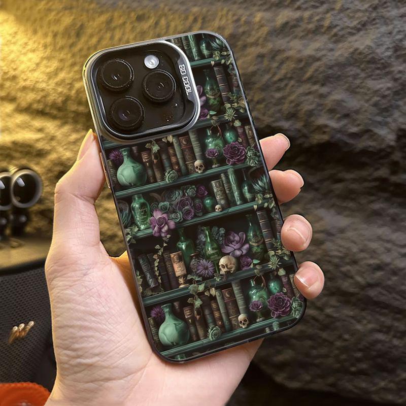 Kreativní knihovna Elektroplátovaný IMD pouzdro pro Samsung Galaxy A06 A16 A23 A26 A34 A36 A55 A56 S25 S24 S23 S22 Ultra Plus FE Kryt