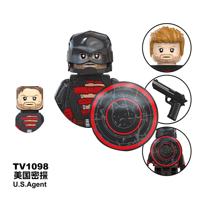 Thunderbolts Black Widow Building Blocks Daredevil  Bricks Taskmaster For Toys Gifts Children Mini Action Figures Party GIFTS